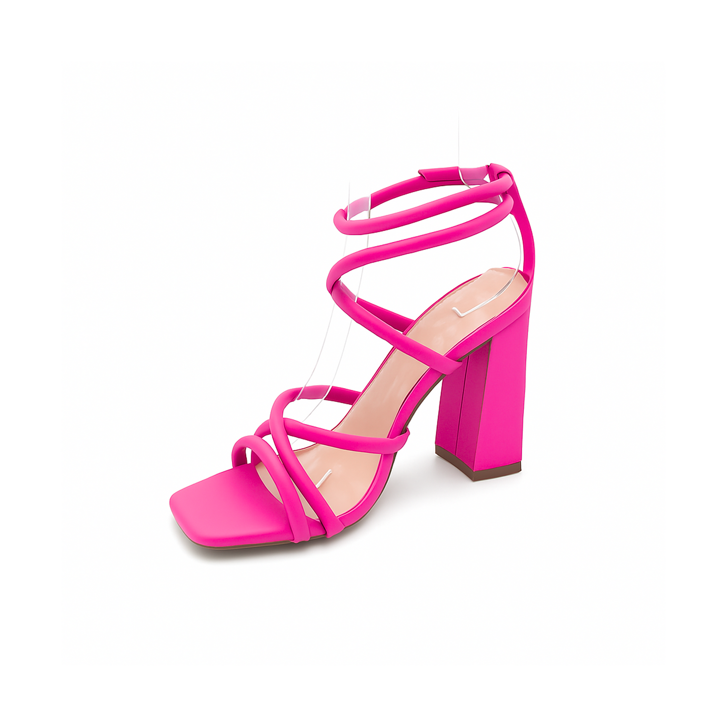 Pink High Heel Sandalette