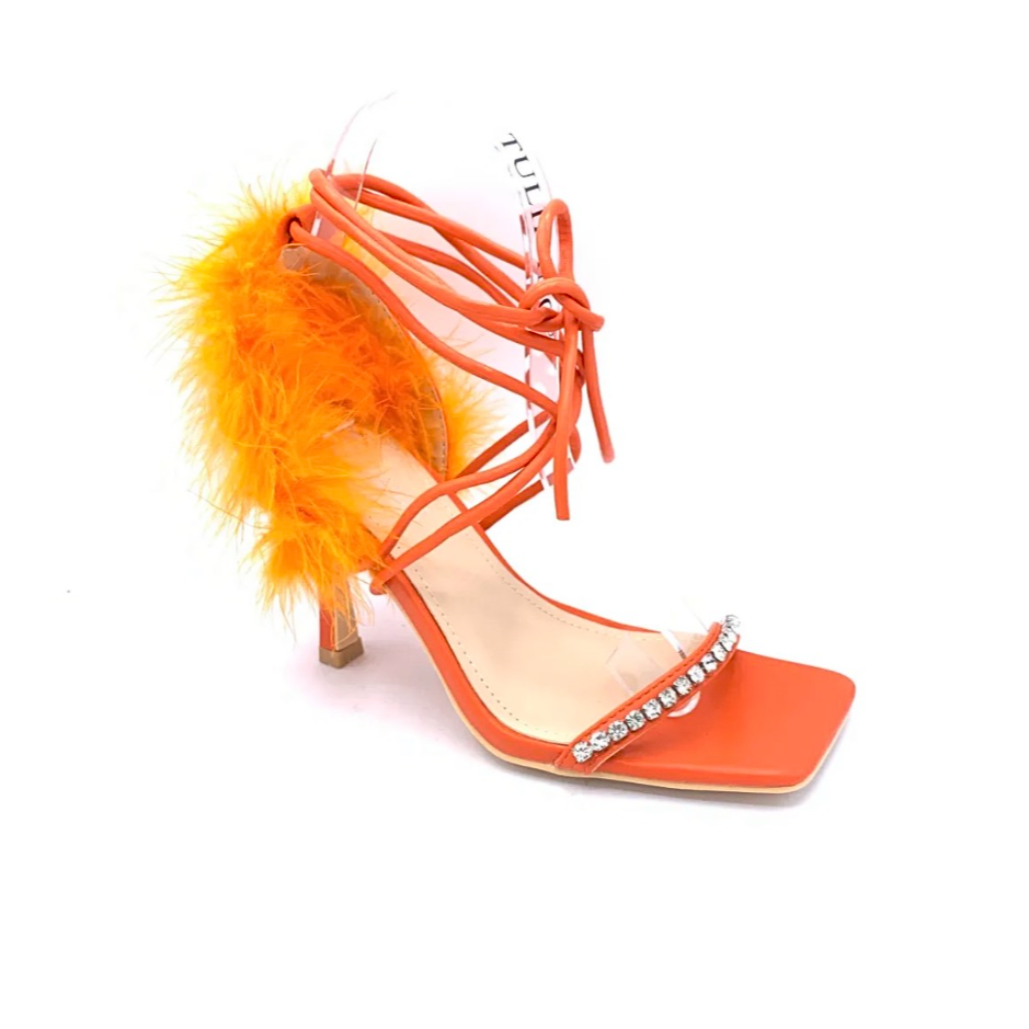 Statement-Heel in Orange