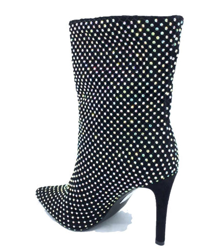 Stiefeletten mit Strassdetails
