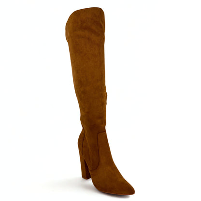 Overknee-Stiefel in Camel